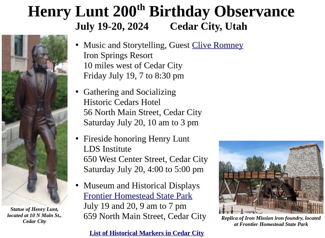 200th Birthday Observance