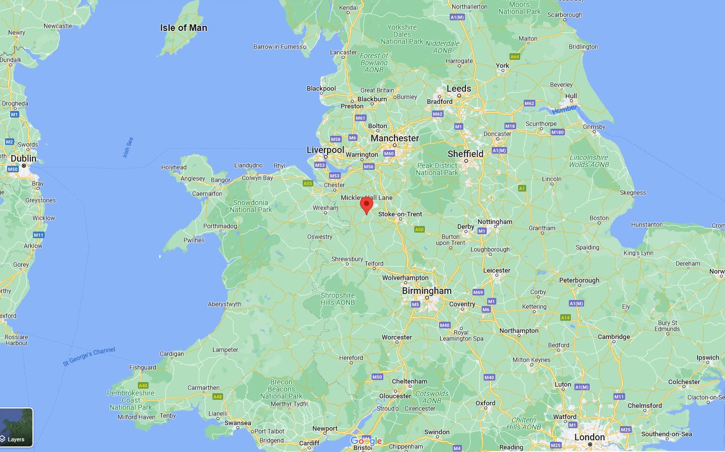 Map from the Henry Lunt era
