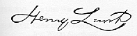 Henry Lunt's Signature